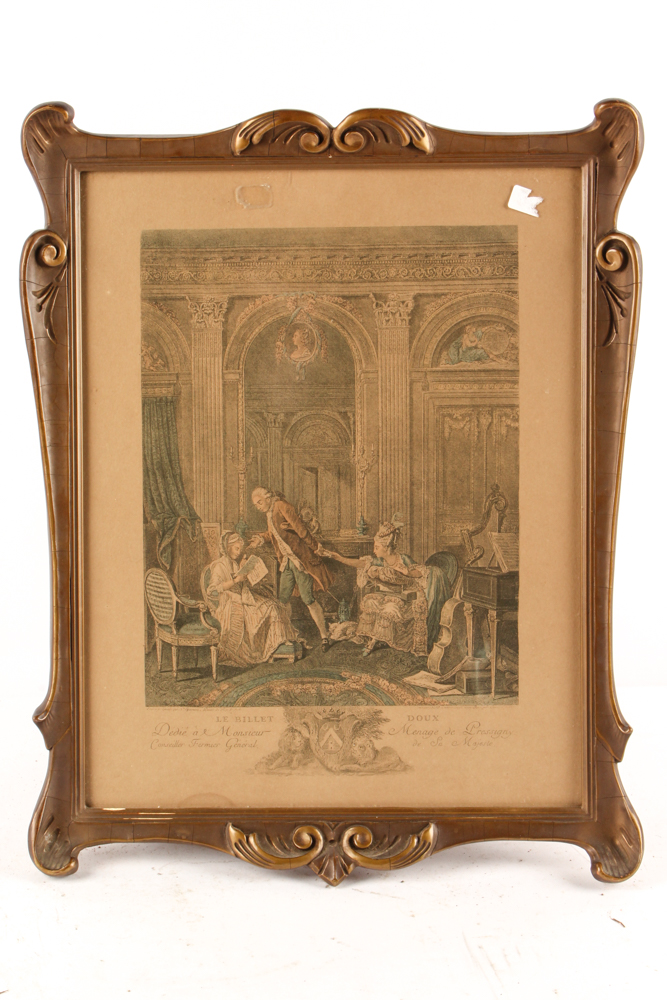 French Engravings and an English Halftone Print