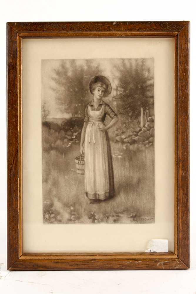 Collection of Framed Chromolithographs of Youths