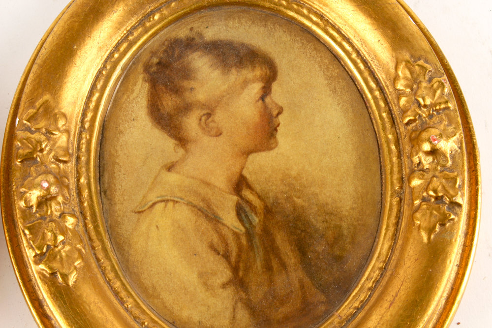 Collection of Framed Chromolithographs of Youths