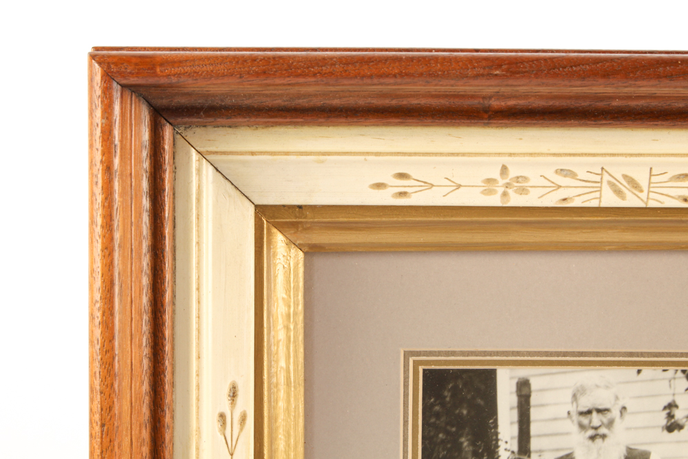 Antique Portraits in Hand-Detailed Frames