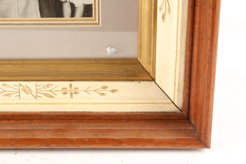 Antique Portraits in Hand-Detailed Frames