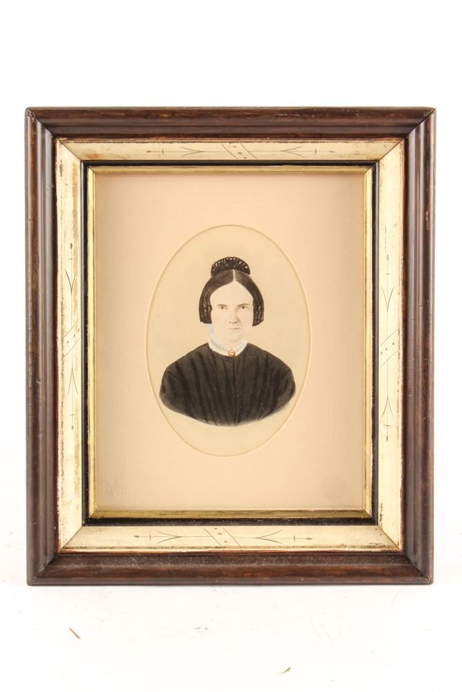 Antique Portraits in Hand-Detailed Frames