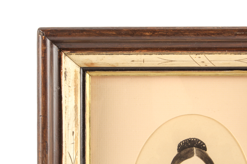 Antique Portraits in Hand-Detailed Frames
