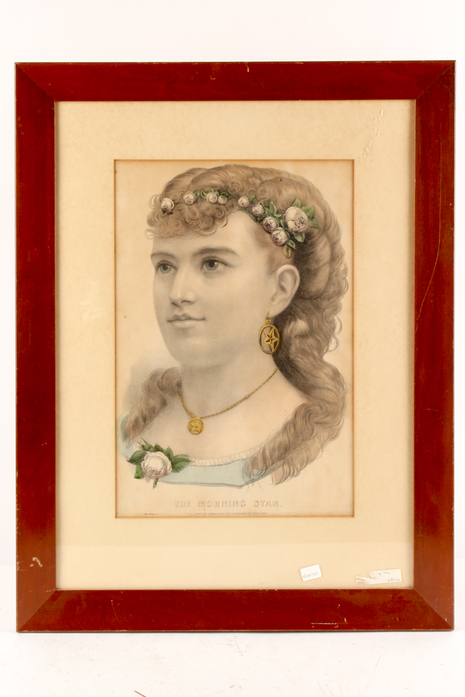 Currier & Ives Chromolithographs "The Morning Star" and "The Pride of the West"