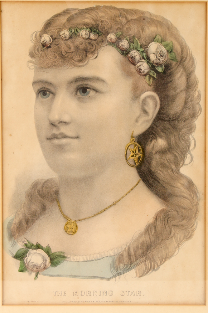 Currier & Ives Chromolithographs "The Morning Star" and "The Pride of the West"