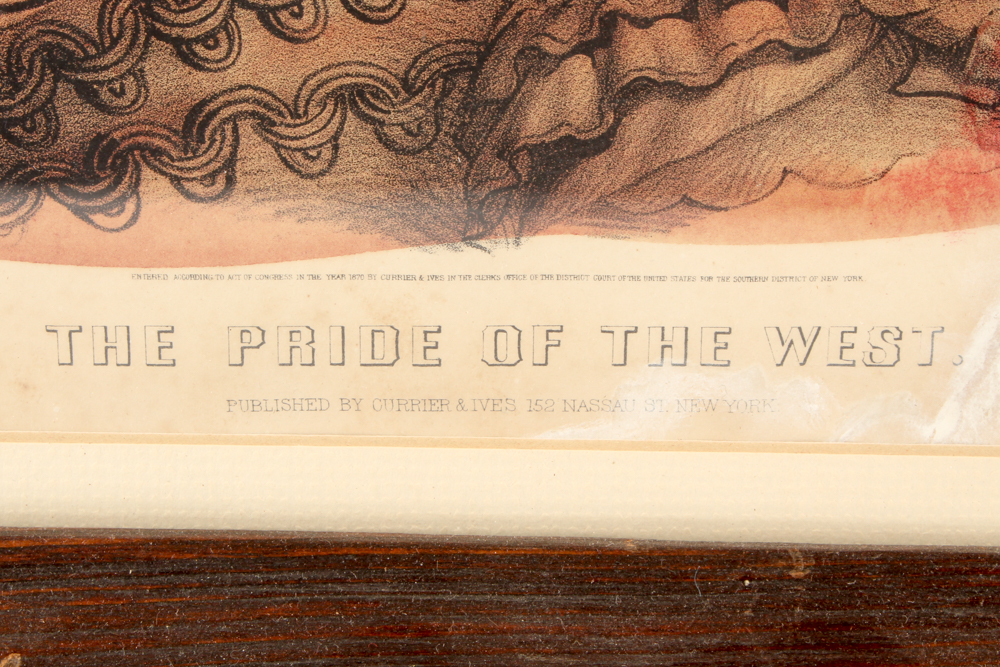 Currier & Ives Chromolithographs "The Morning Star" and "The Pride of the West"