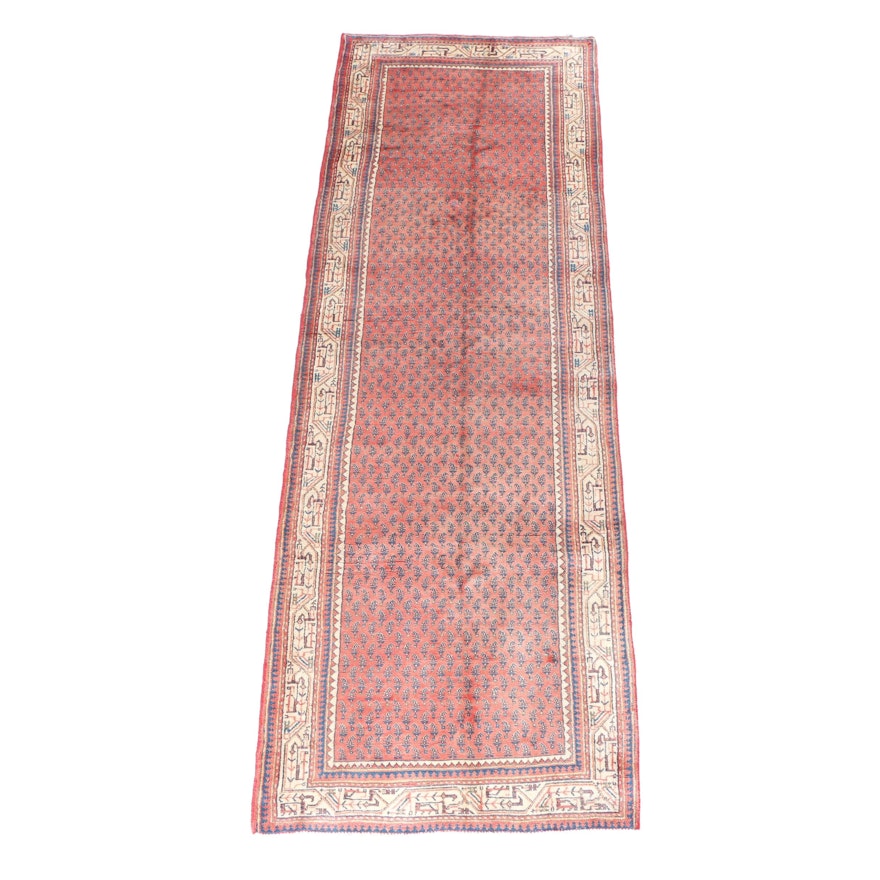 Hand-Knotted Persian Serebend Carpet Runner