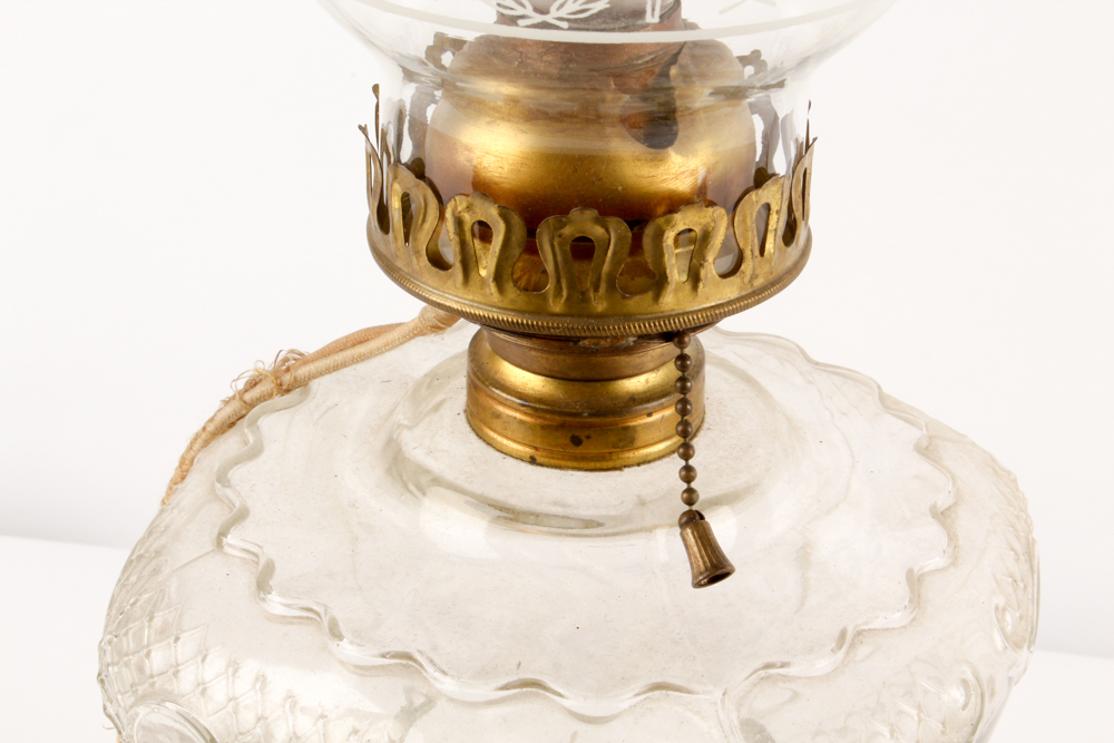 Electrified Antique Parlor Lamps