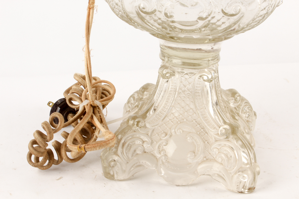 Electrified Antique Parlor Lamps