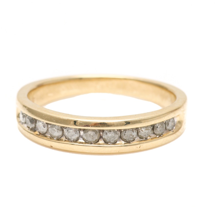 10K Yellow Gold Diamond Ring