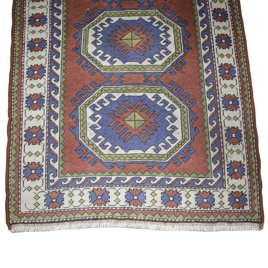 Hand Knotted  Kazak  Accent Rug