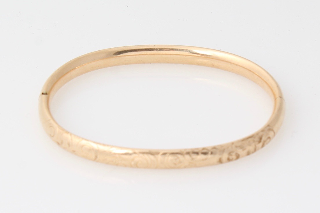 Antique Gold Filled Foster & Bailey Bangle