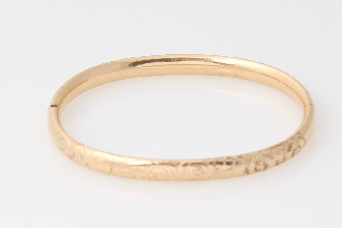 Antique Gold Filled Foster & Bailey Bangle