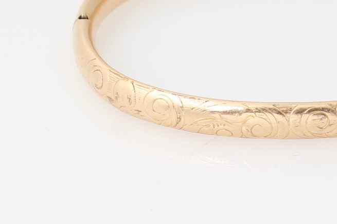 Antique Gold Filled Foster & Bailey Bangle