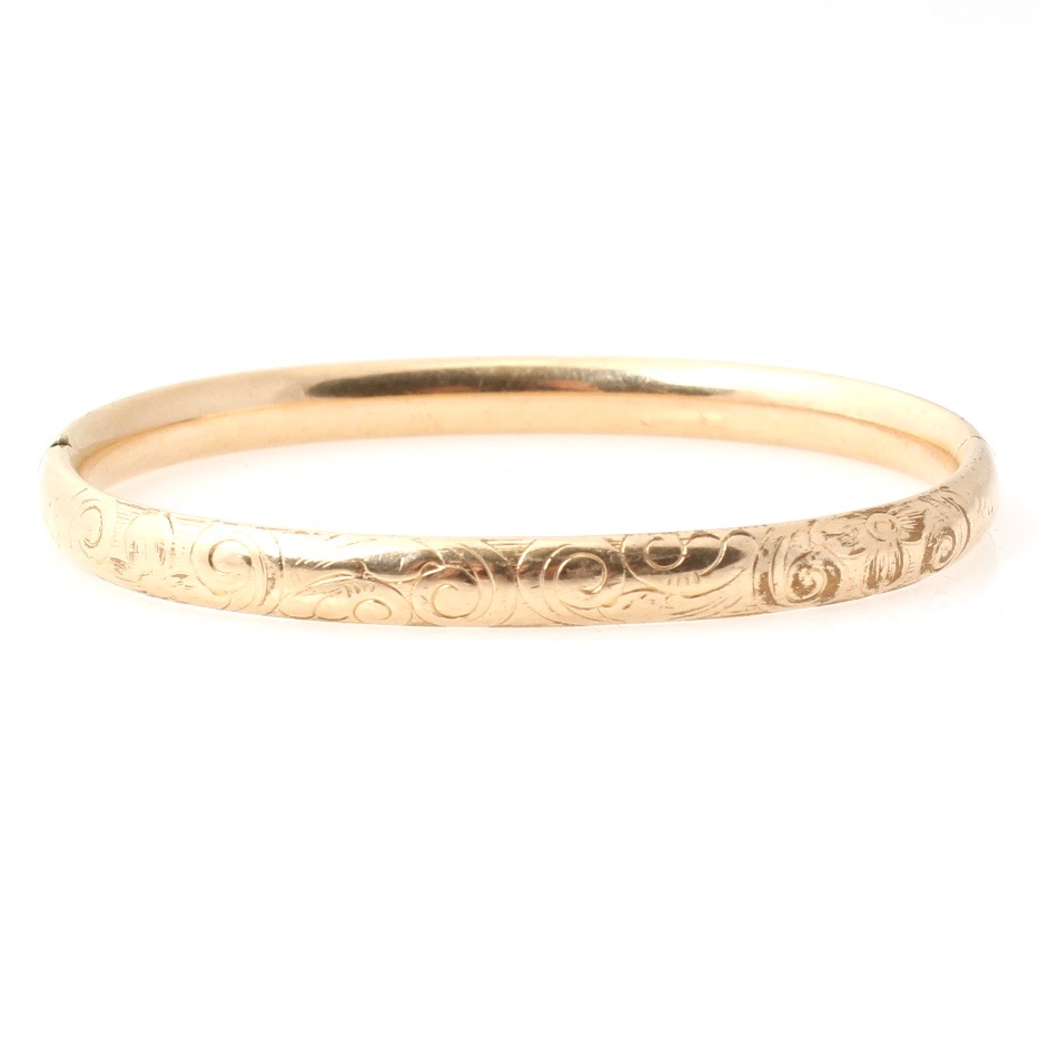 Antique Gold Filled Foster & Bailey Bangle