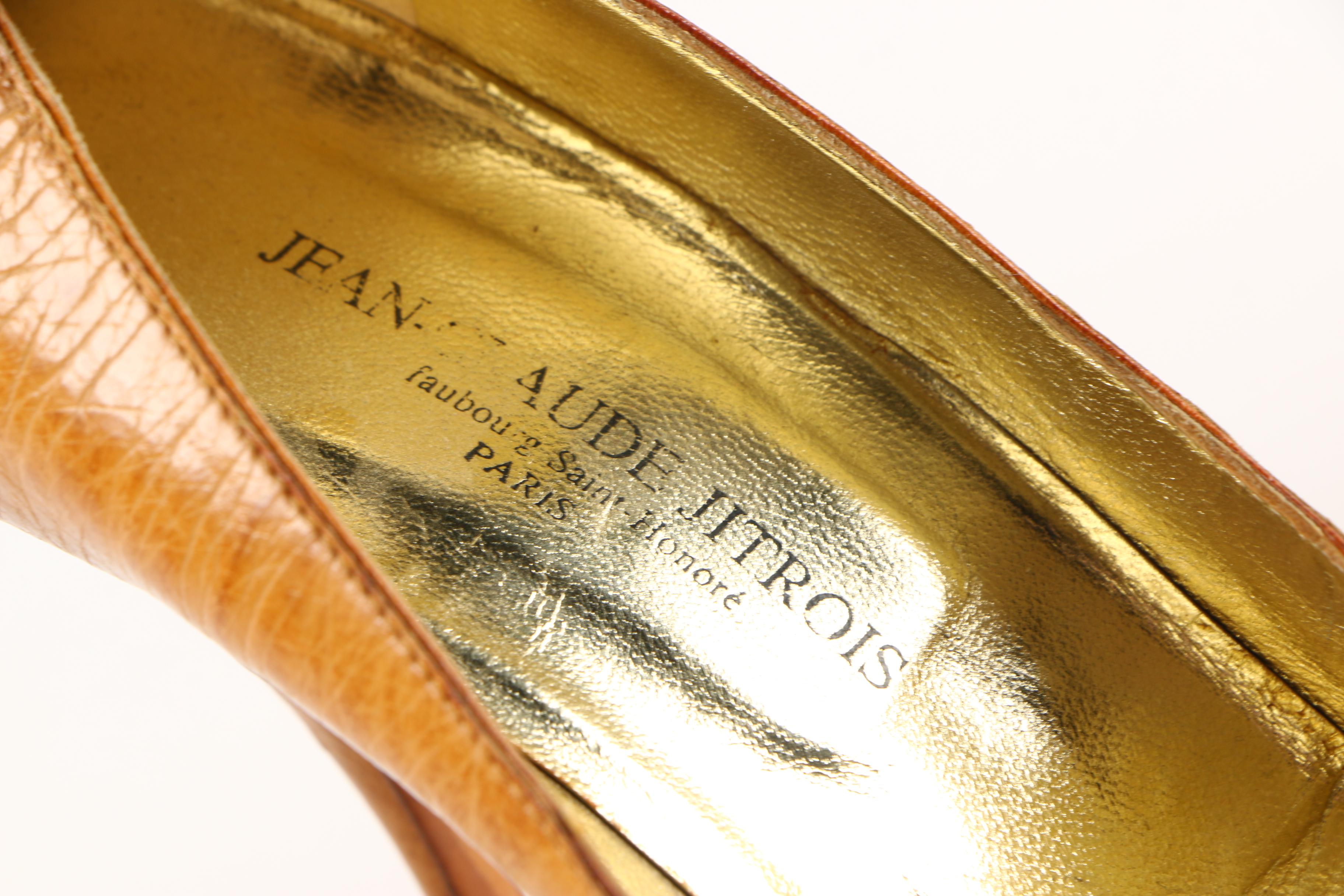 Vintage Jean Claude Jitrois Ostrich Leather Stilettos