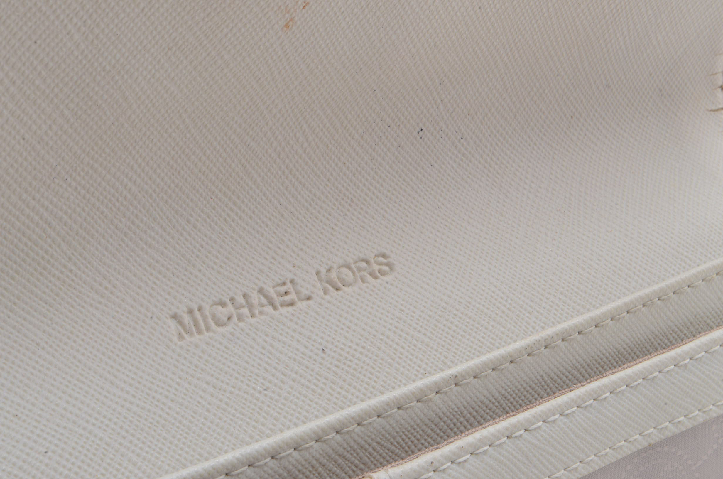 MICHAEL Michael Kors Beige MK Coated Canvas Wallet