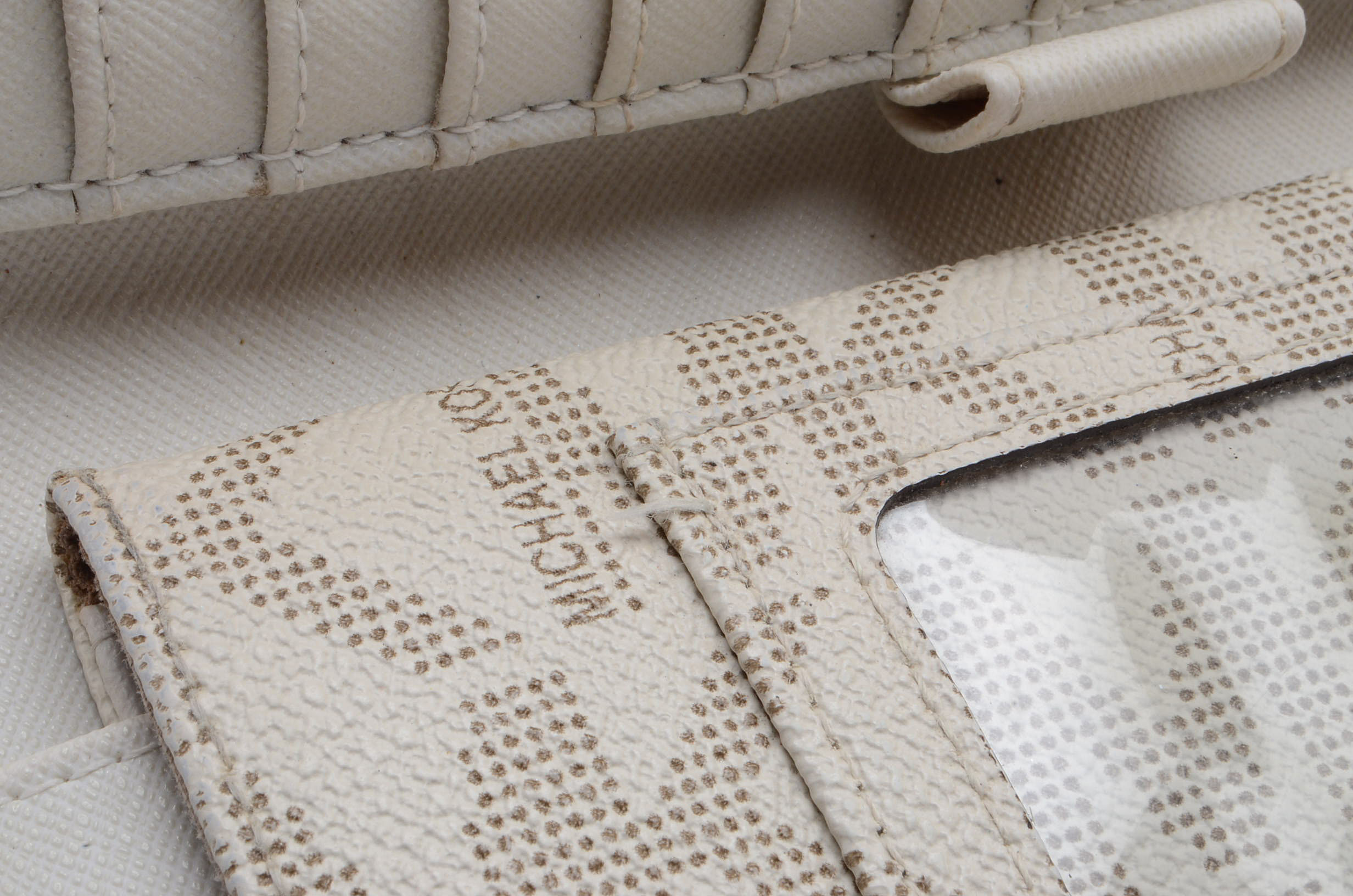 MICHAEL Michael Kors Beige MK Coated Canvas Wallet