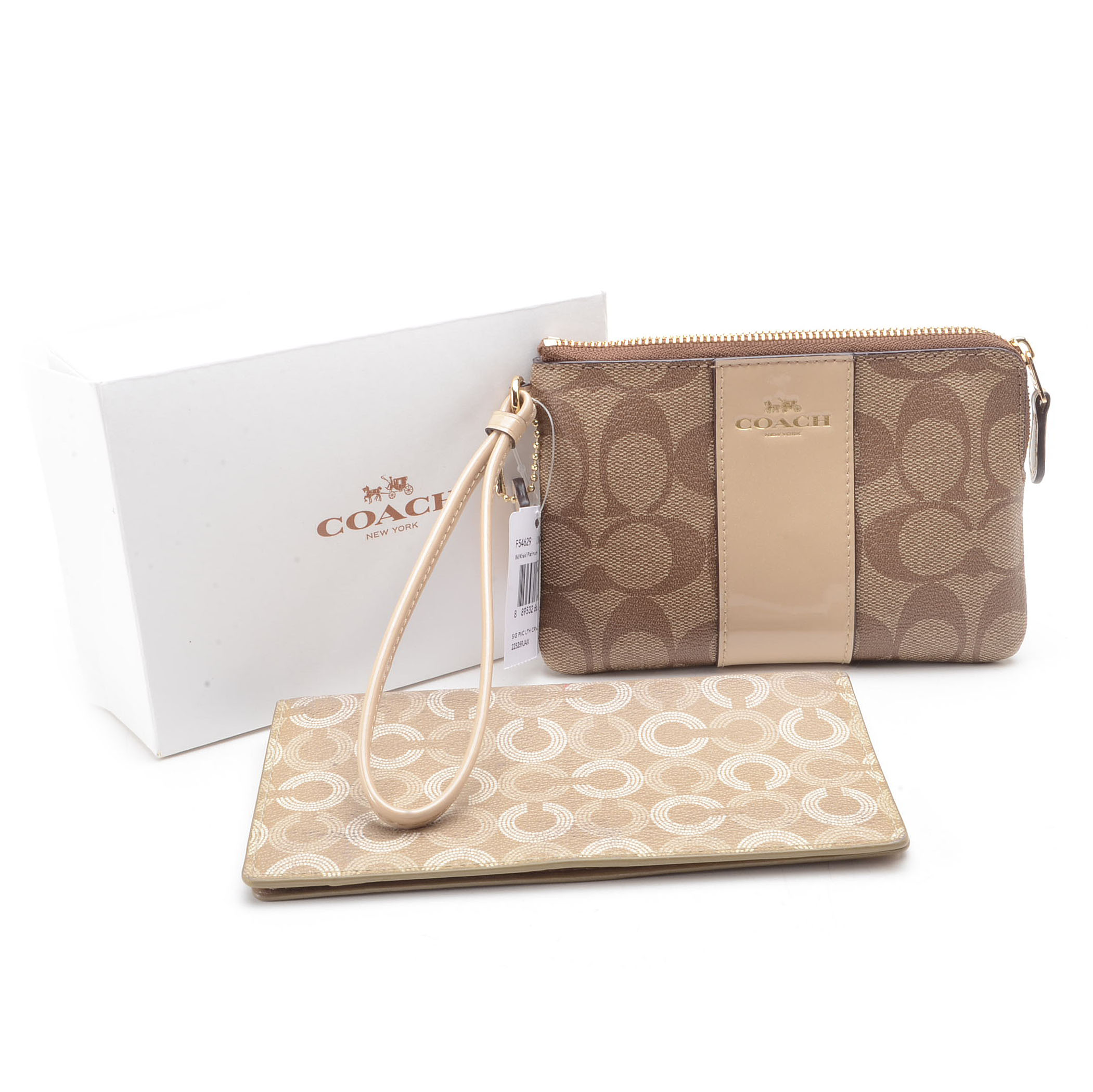 Coach Signature C Wristlet and Checkbook Cover