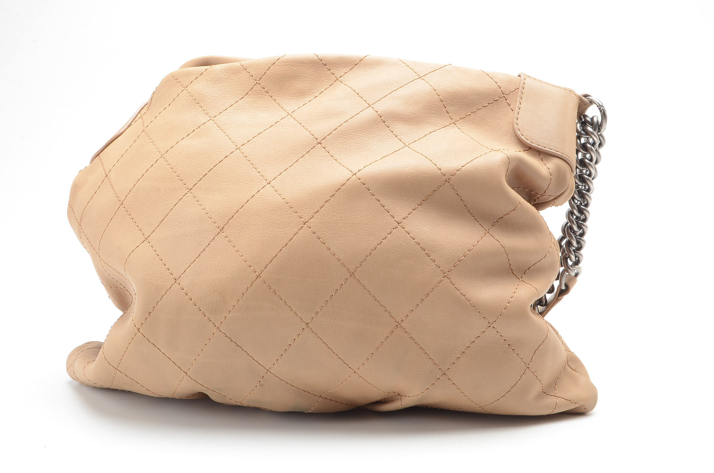 Chanel Diamond Stitched Leather Handbag