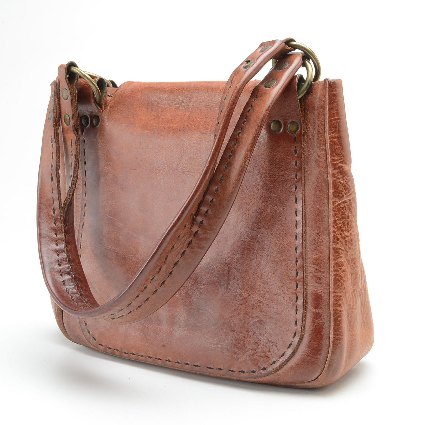 Vintage Handcrafted Leather Handbag