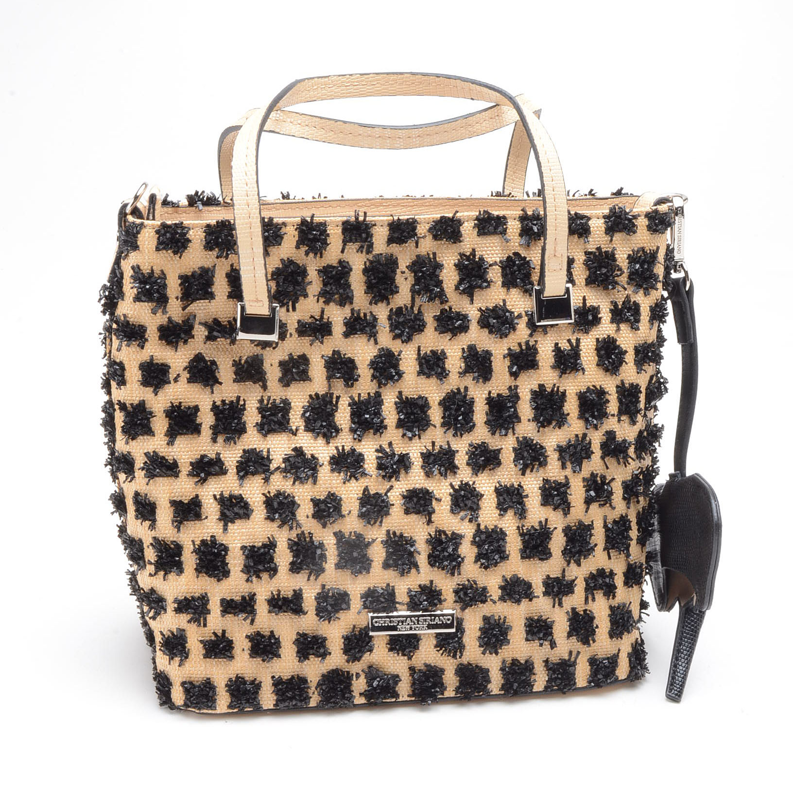 Christian Siriano Raffia Sabrina Shopper Handbag