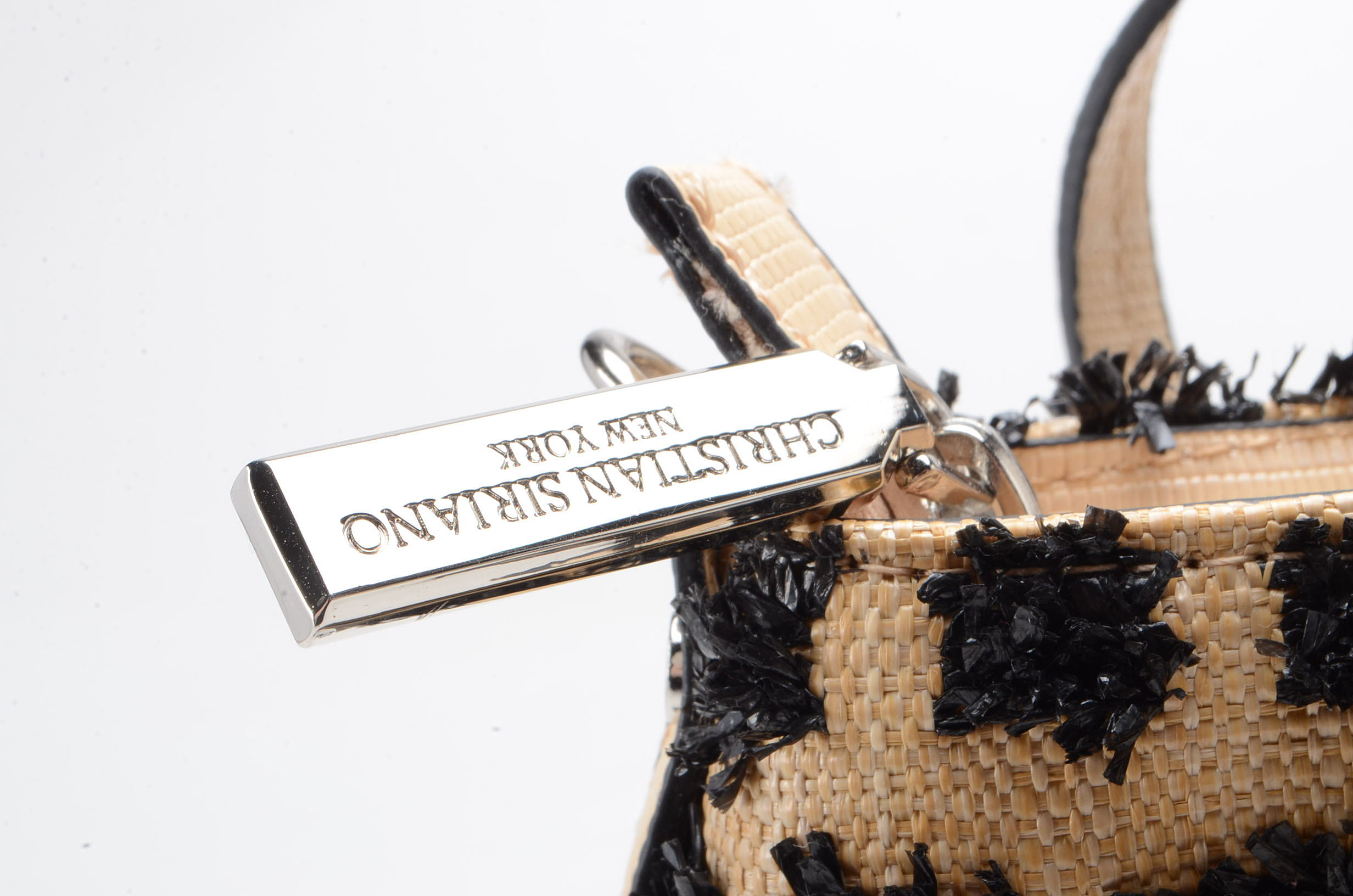 Christian Siriano Raffia Sabrina Shopper Handbag