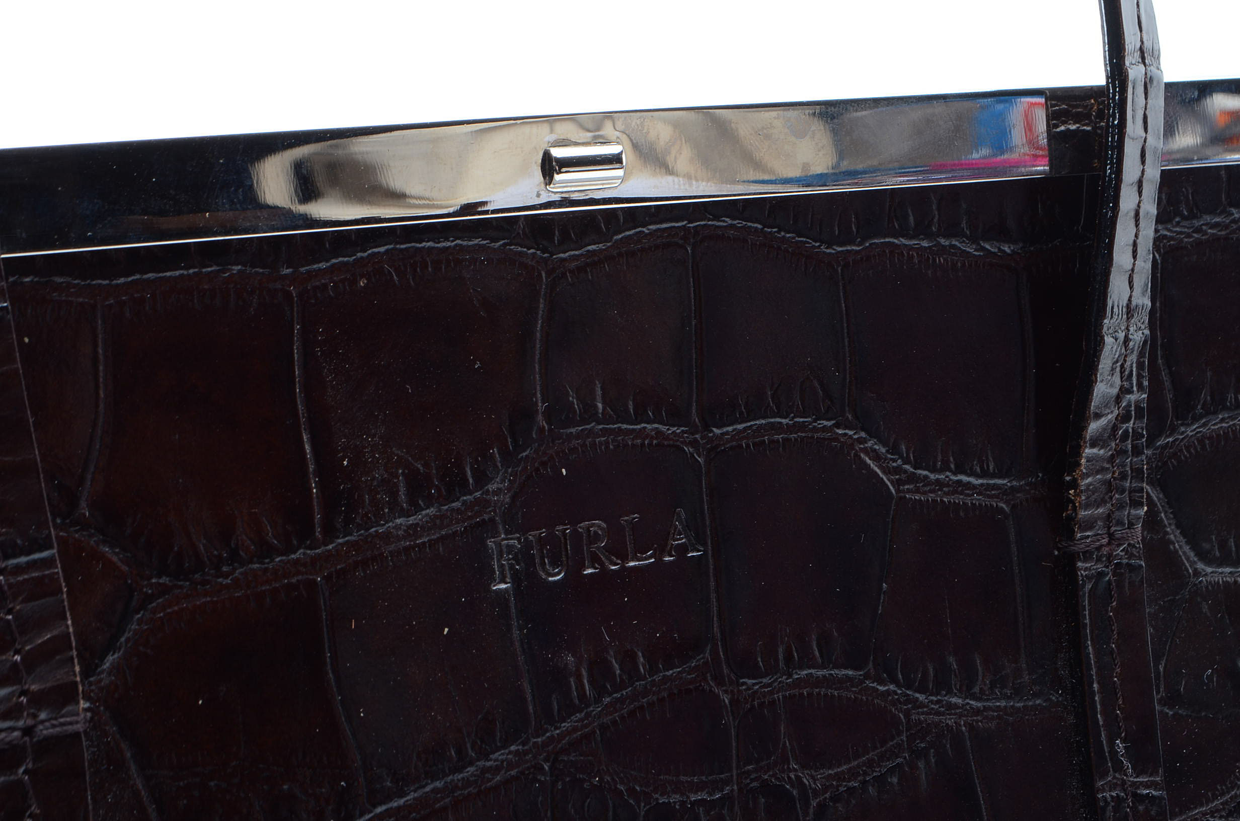 Designer Alligator Style Handbags by Furla and Brighton