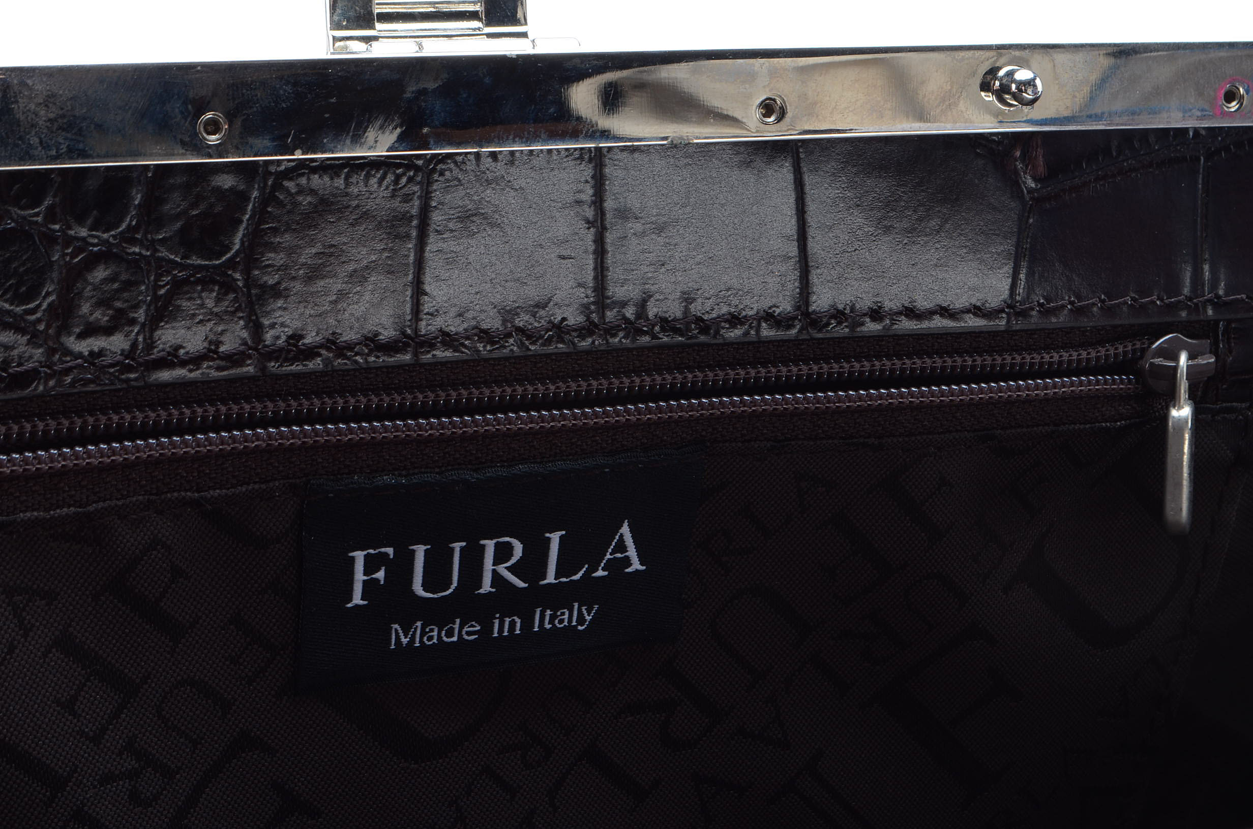 Designer Alligator Style Handbags by Furla and Brighton