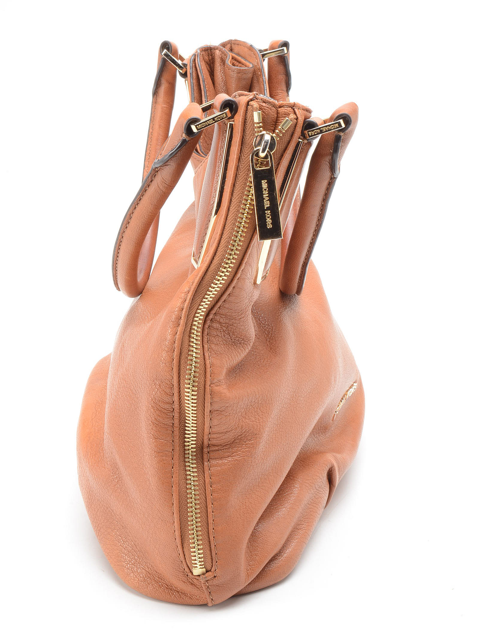 Michael by Michael Kors Tan Leather Hobo Handbag