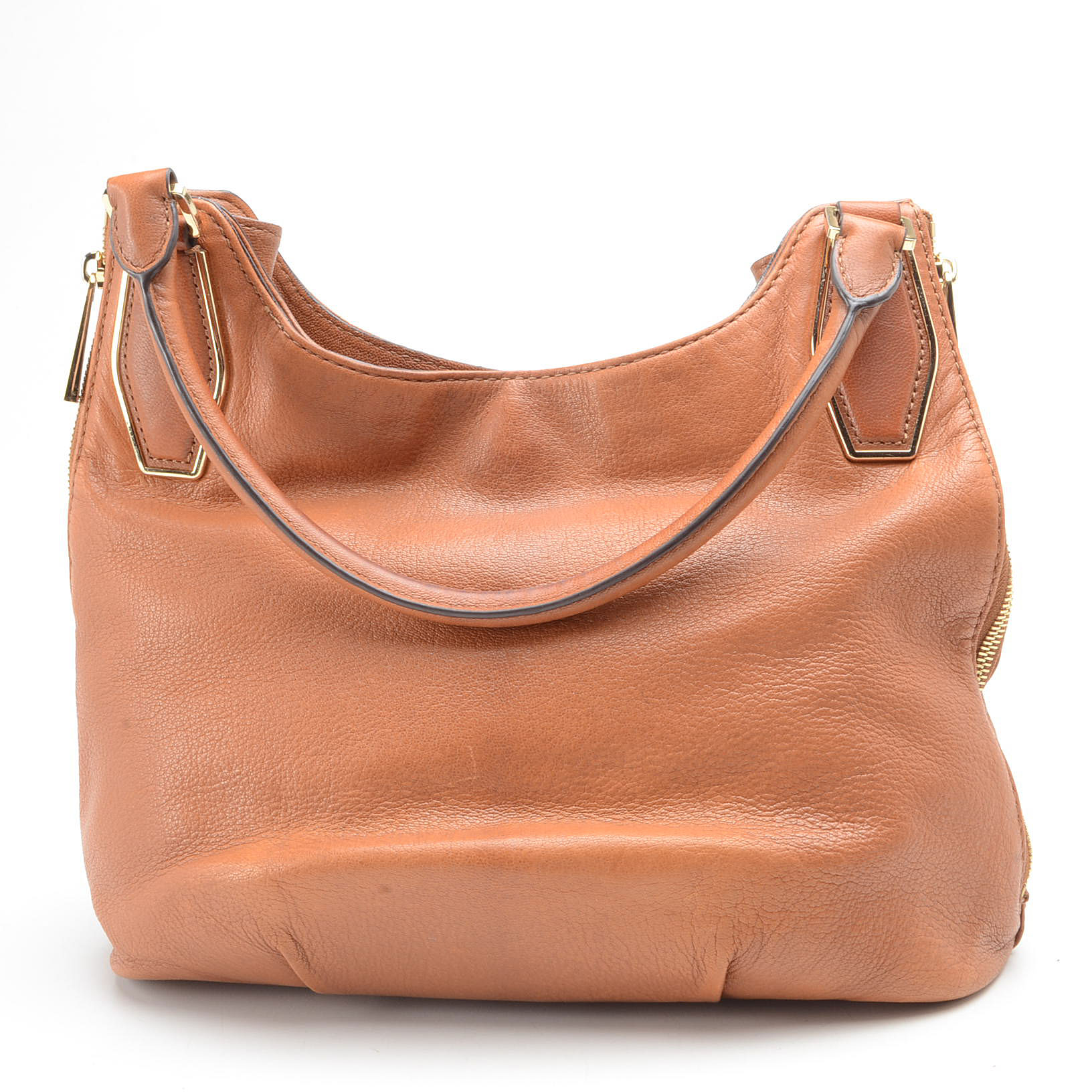 Michael by Michael Kors Tan Leather Hobo Handbag