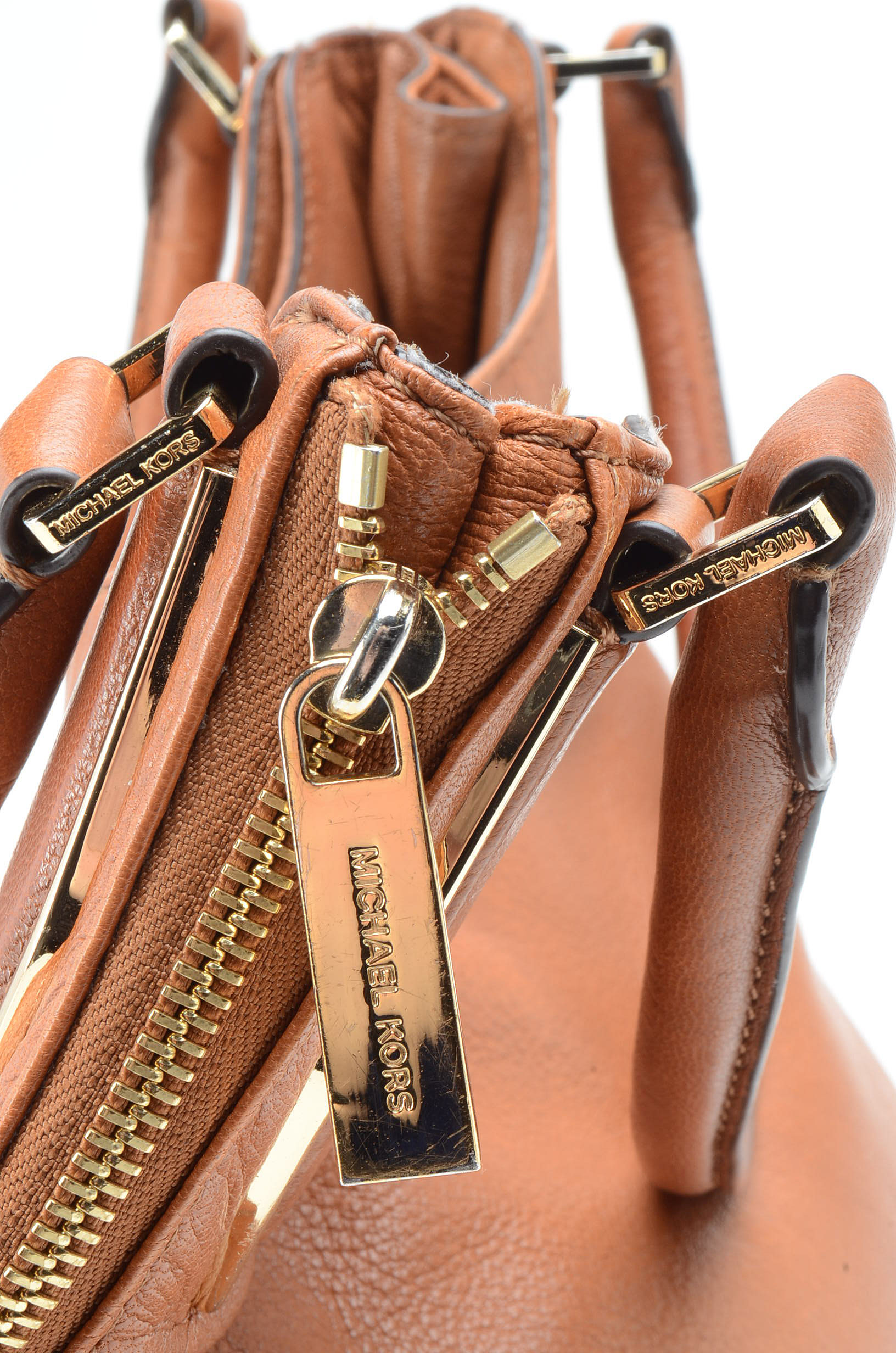 Michael by Michael Kors Tan Leather Hobo Handbag