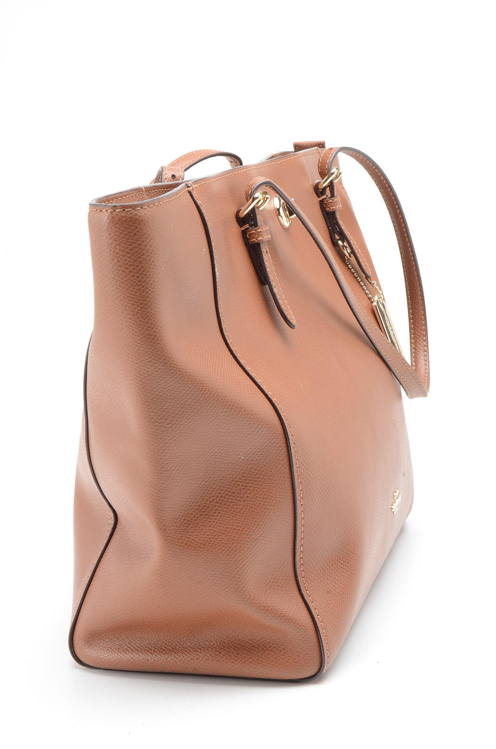 2016 Coach Leather Turnlock Tote