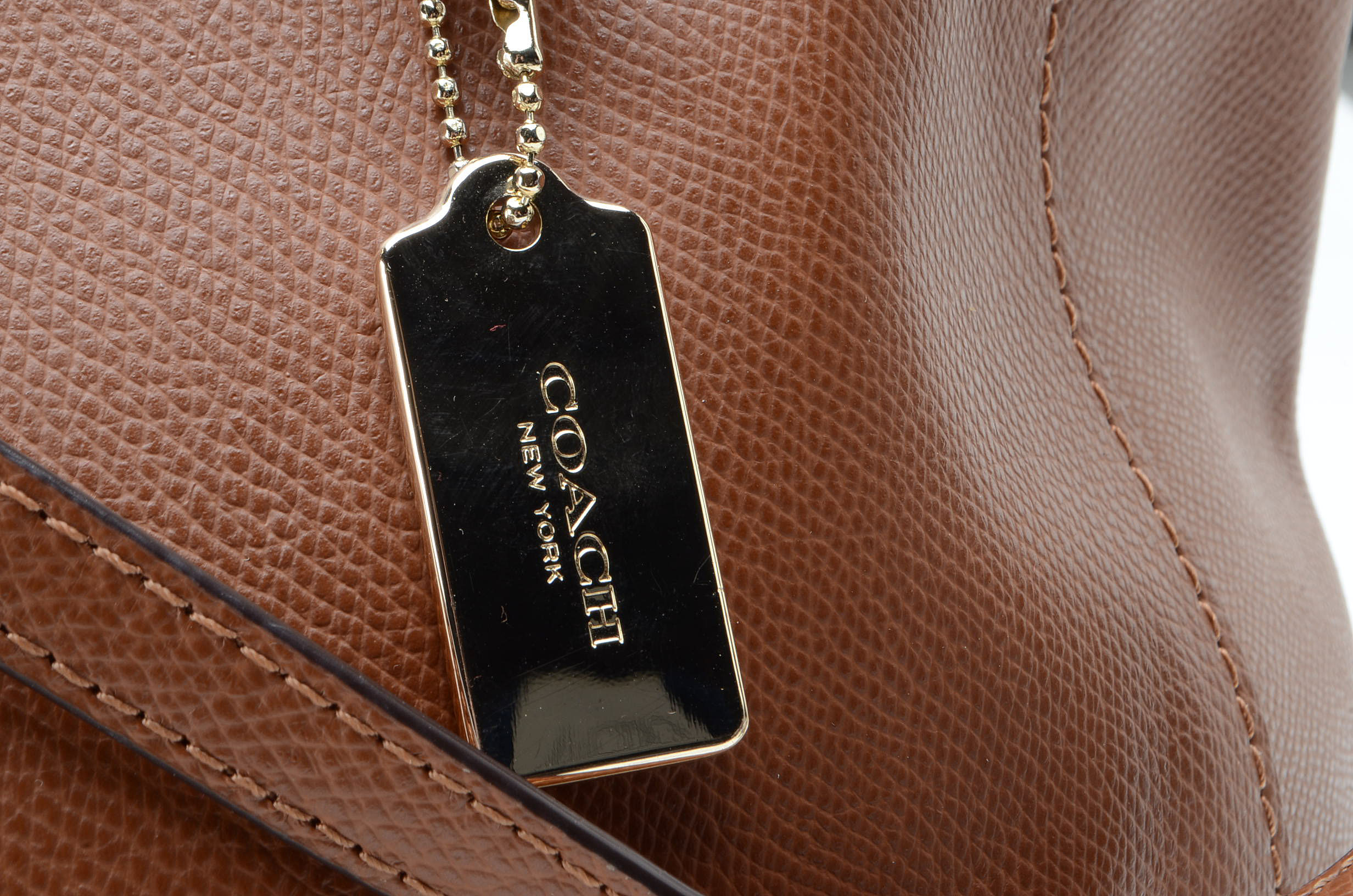 2016 Coach Leather Turnlock Tote