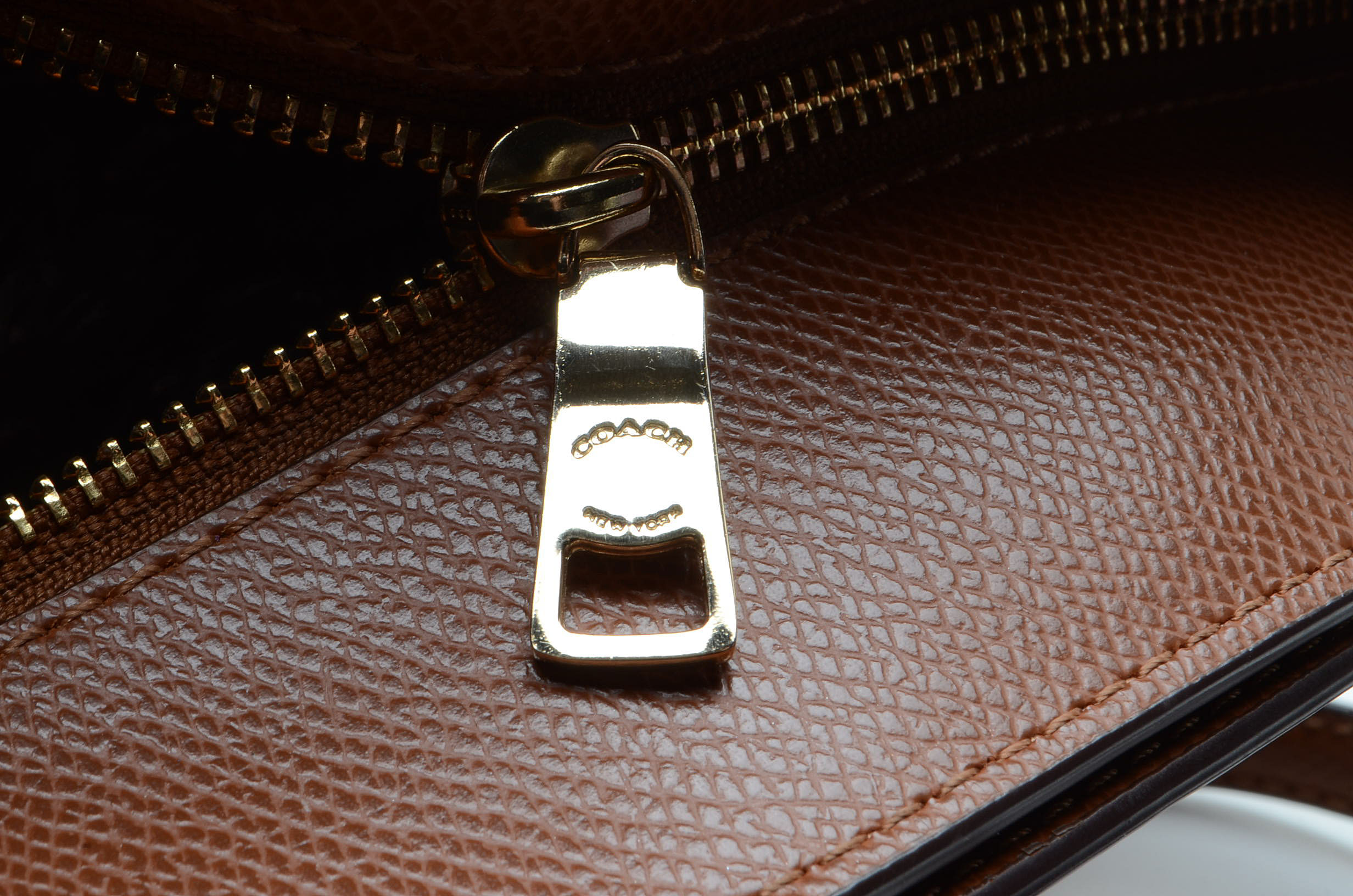 2016 Coach Leather Turnlock Tote