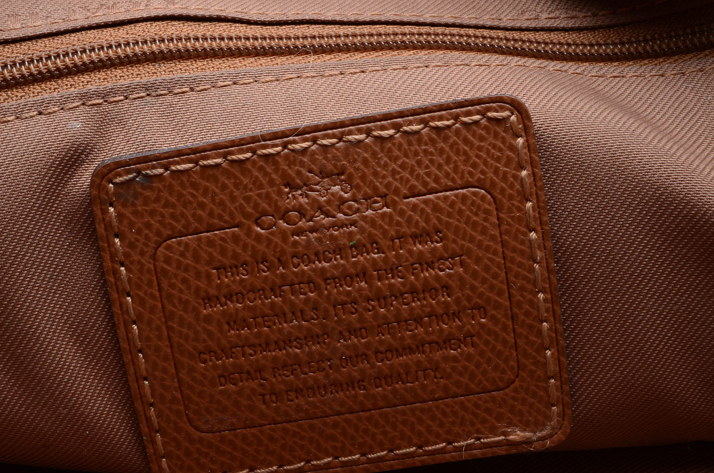 2016 Coach Leather Turnlock Tote