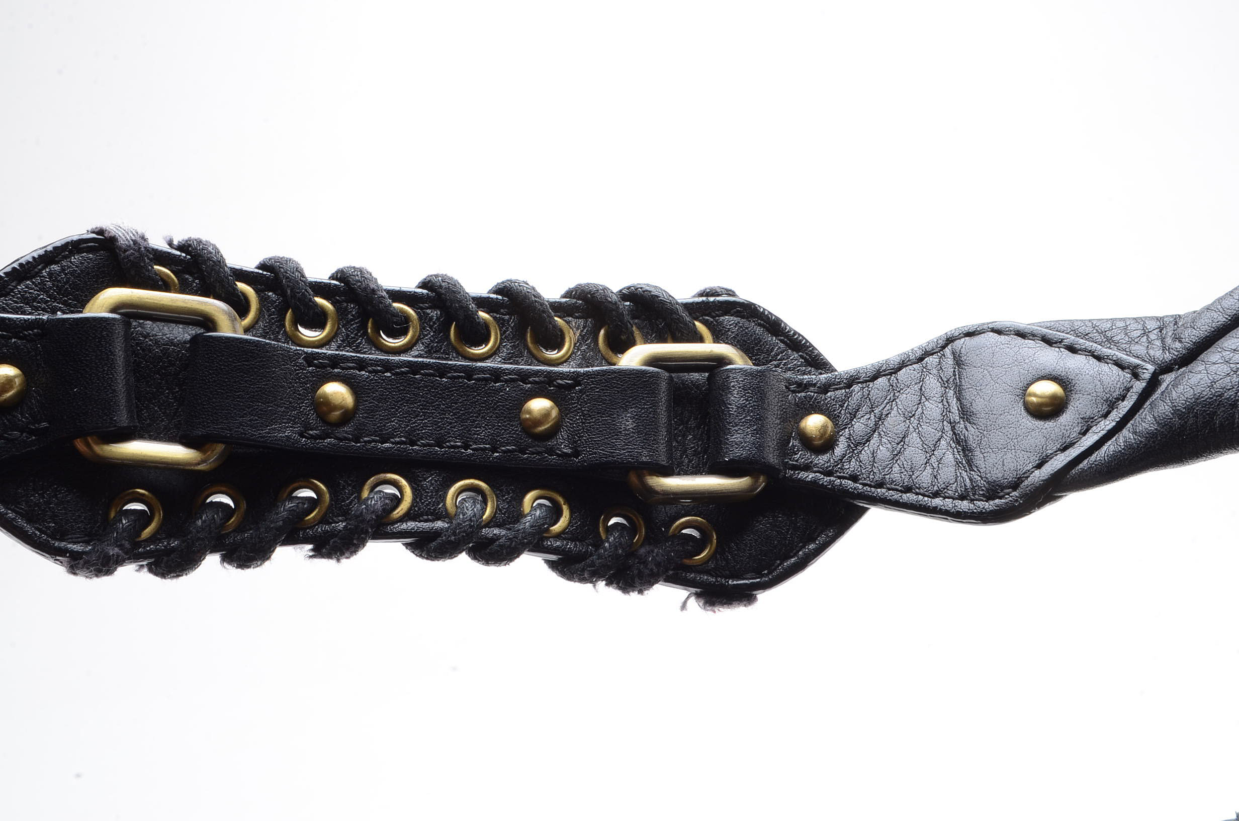 Cole Haan Woven Leather Hobo Handbag