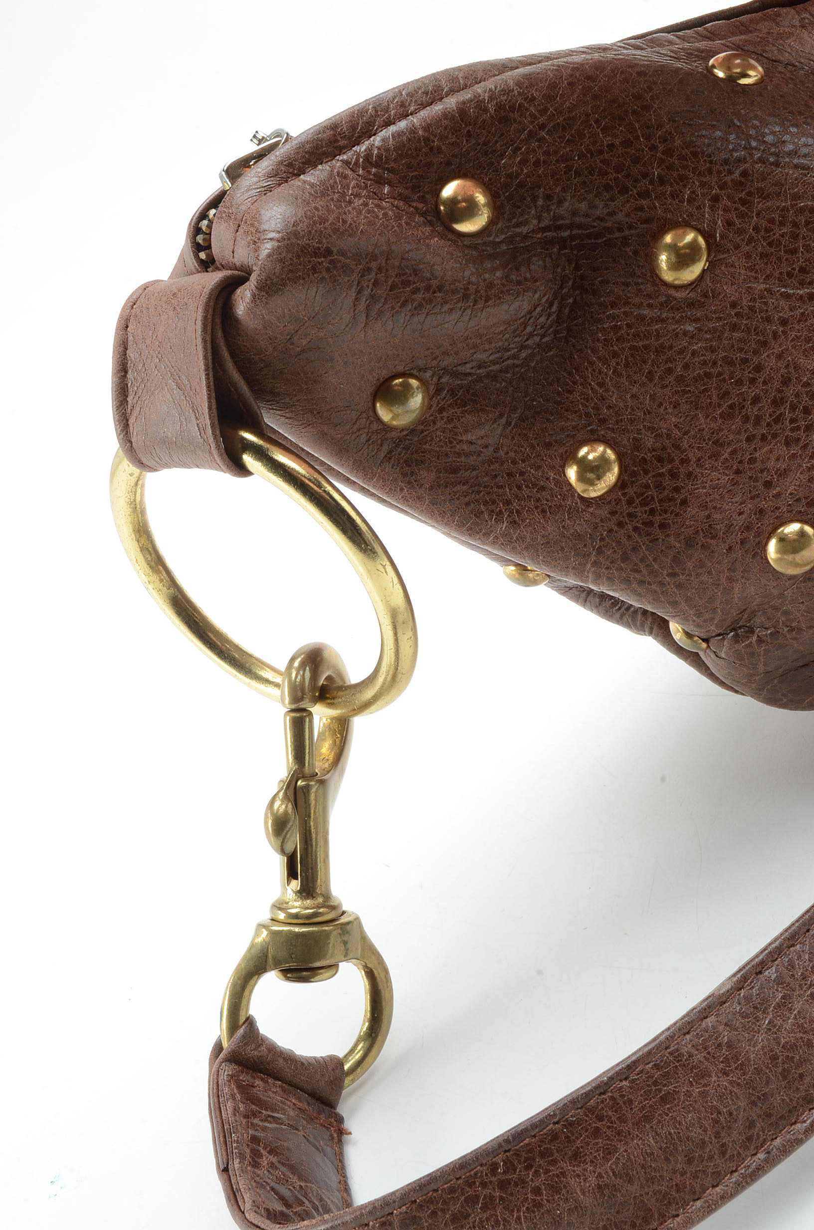 J. J. Winters Studded Hobo Handbag