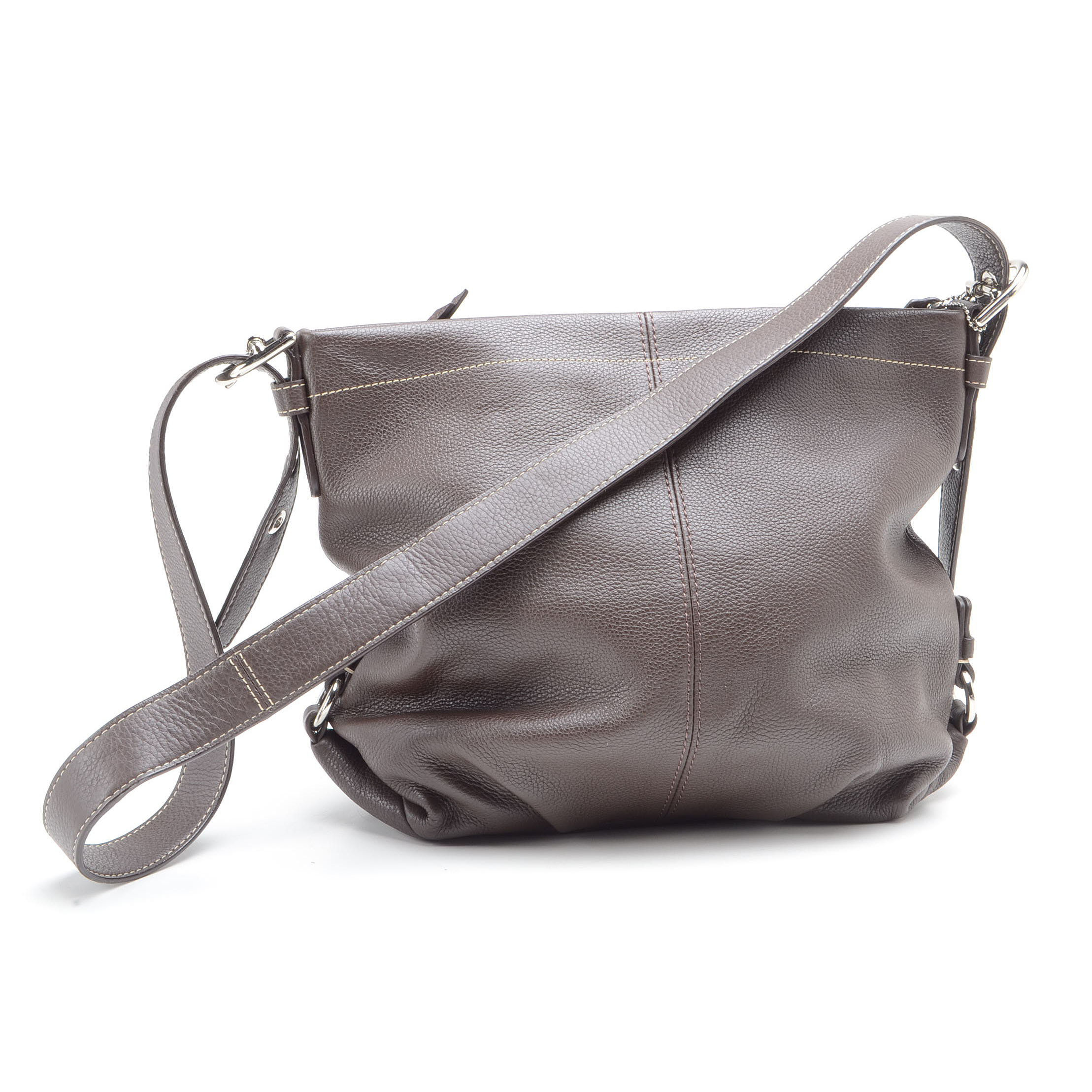 Coach Brown Leather Duffle Handbag