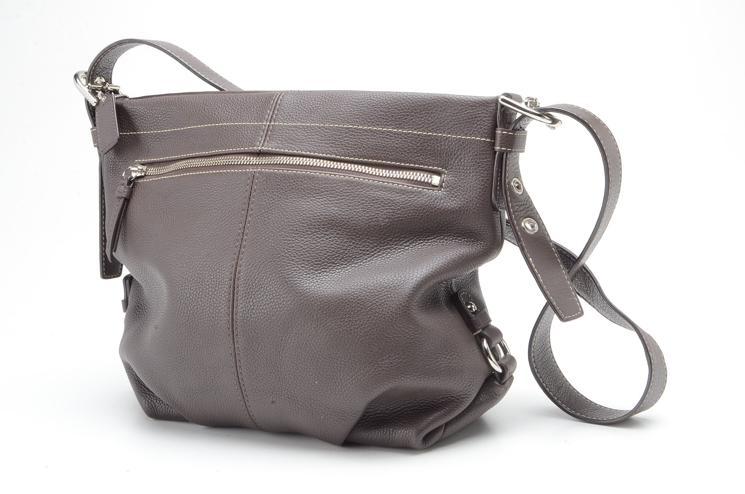 Coach Brown Leather Duffle Handbag