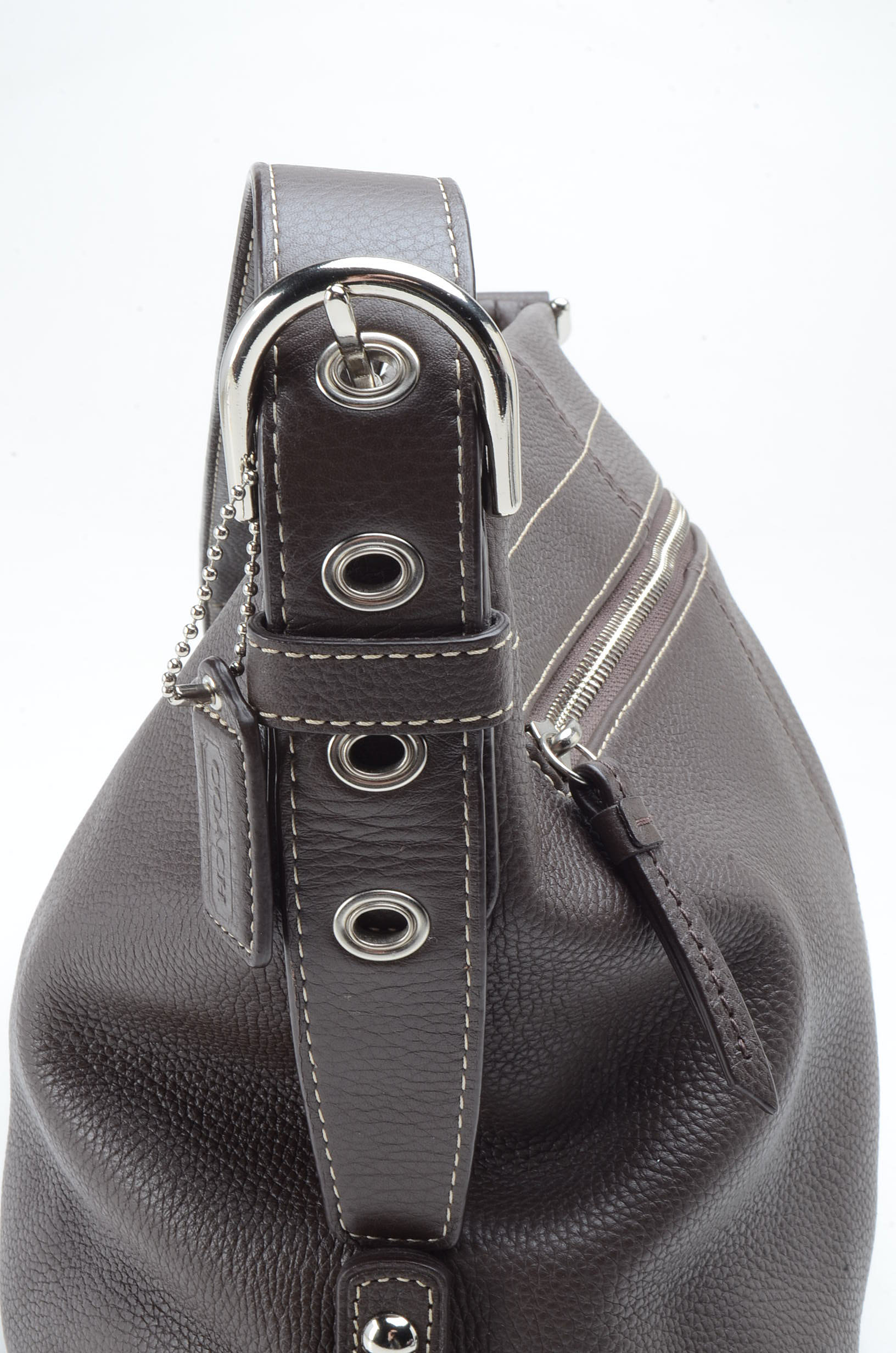 Coach Brown Leather Duffle Handbag