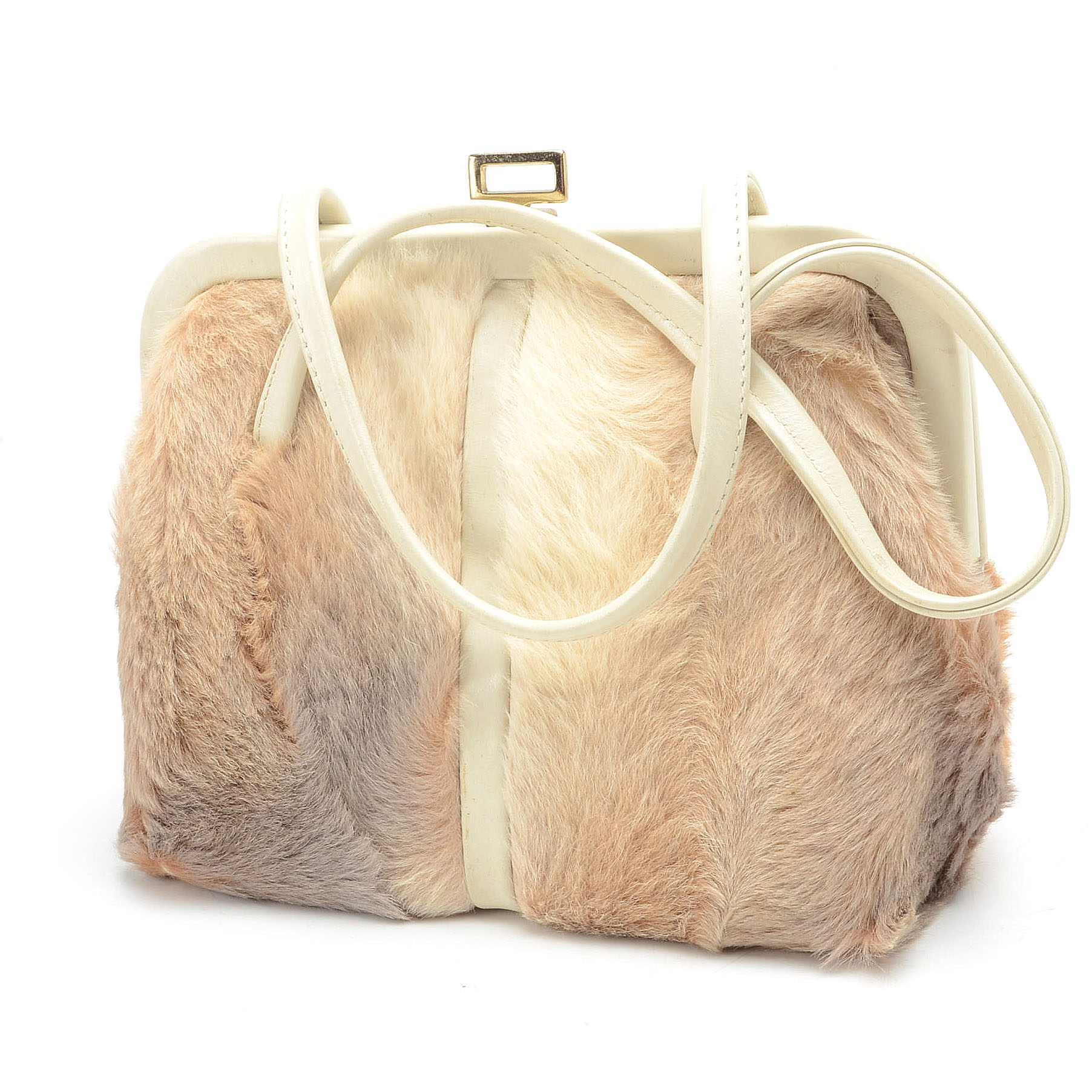 Vintage Kangaroo Fur Frame Handbag