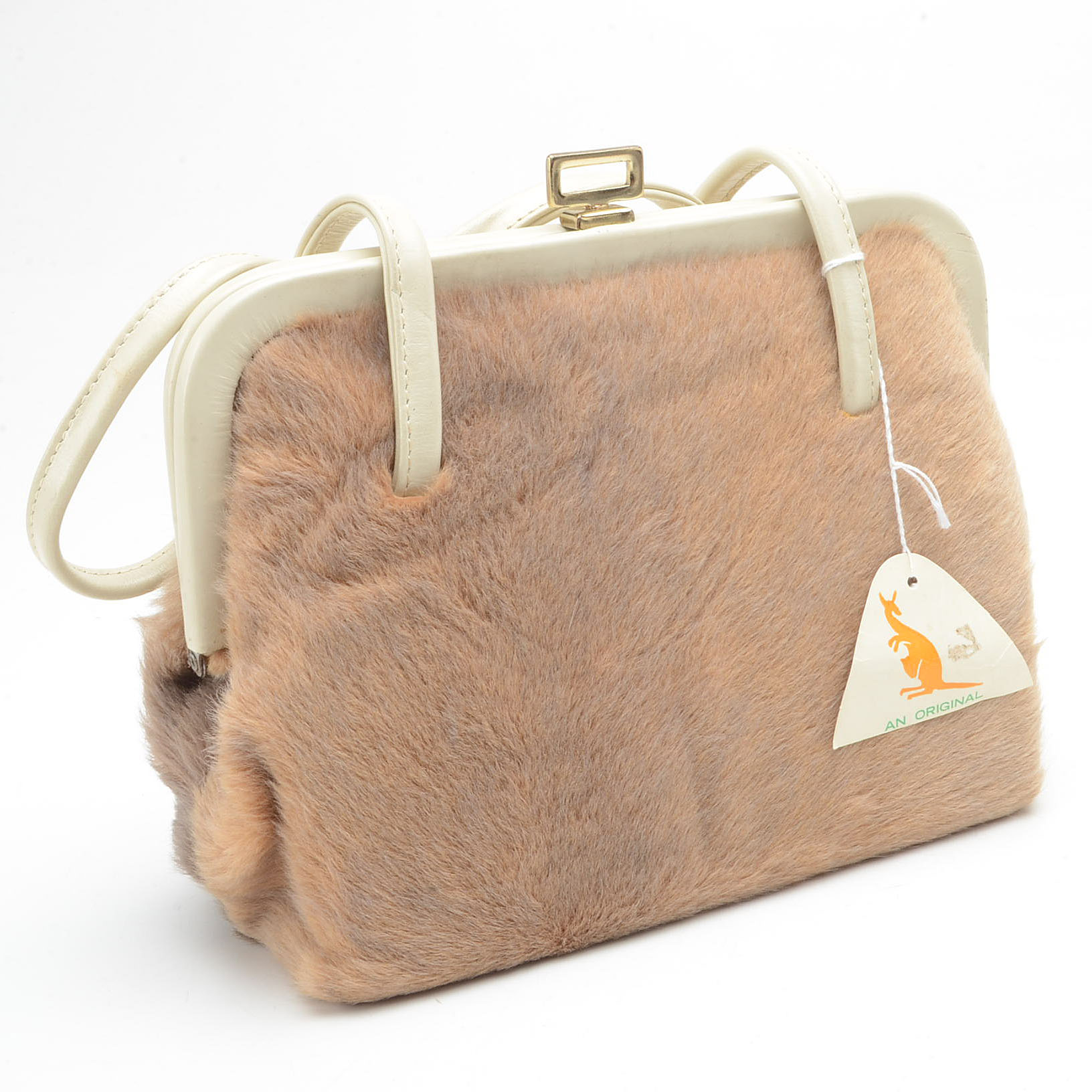 Vintage Kangaroo Fur Frame Handbag