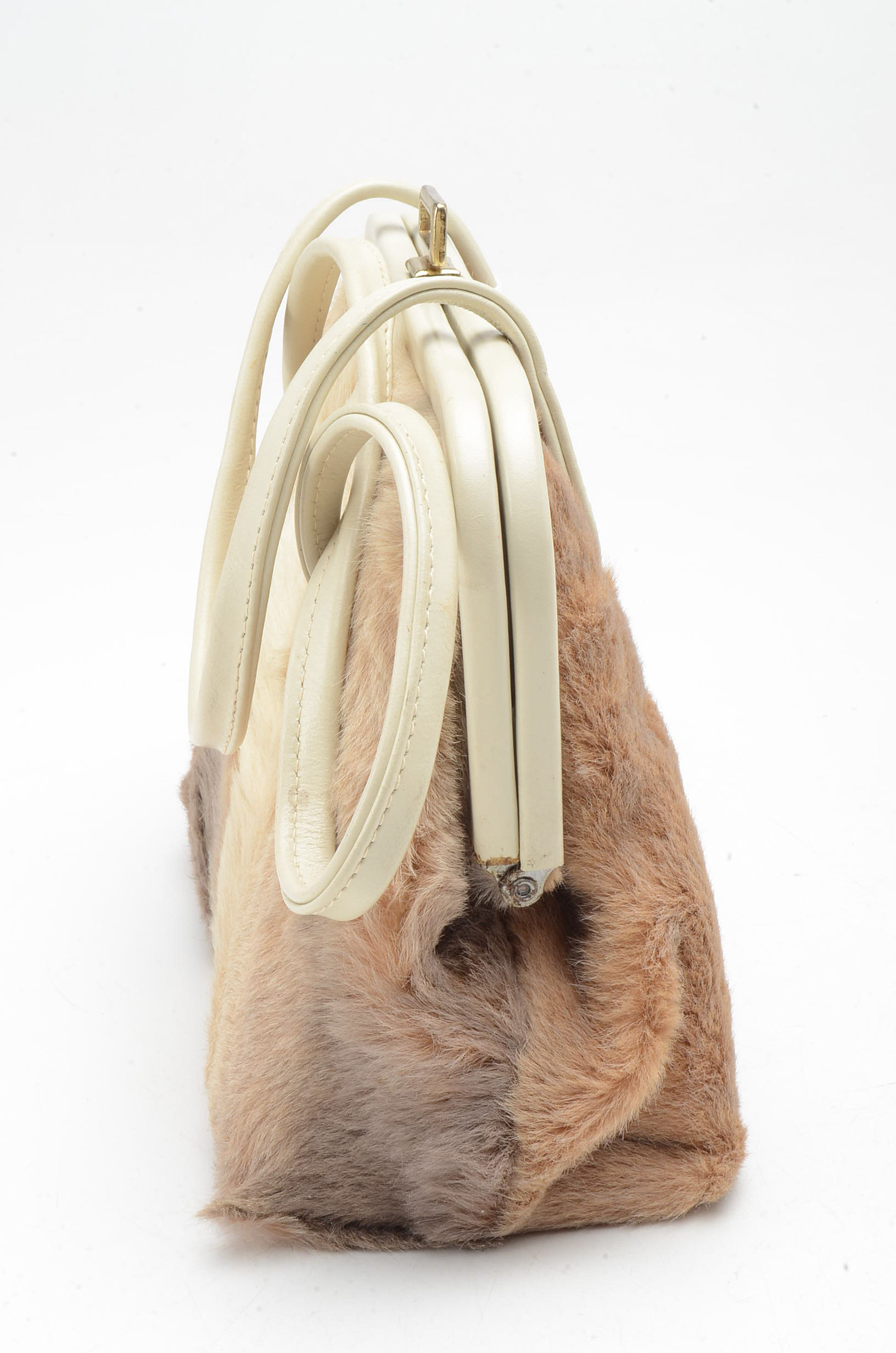 Vintage Kangaroo Fur Frame Handbag