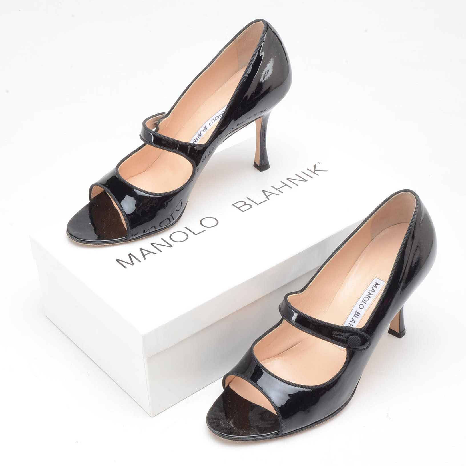 Manolo Blahnik Patent Leather Mary Jane Pumps