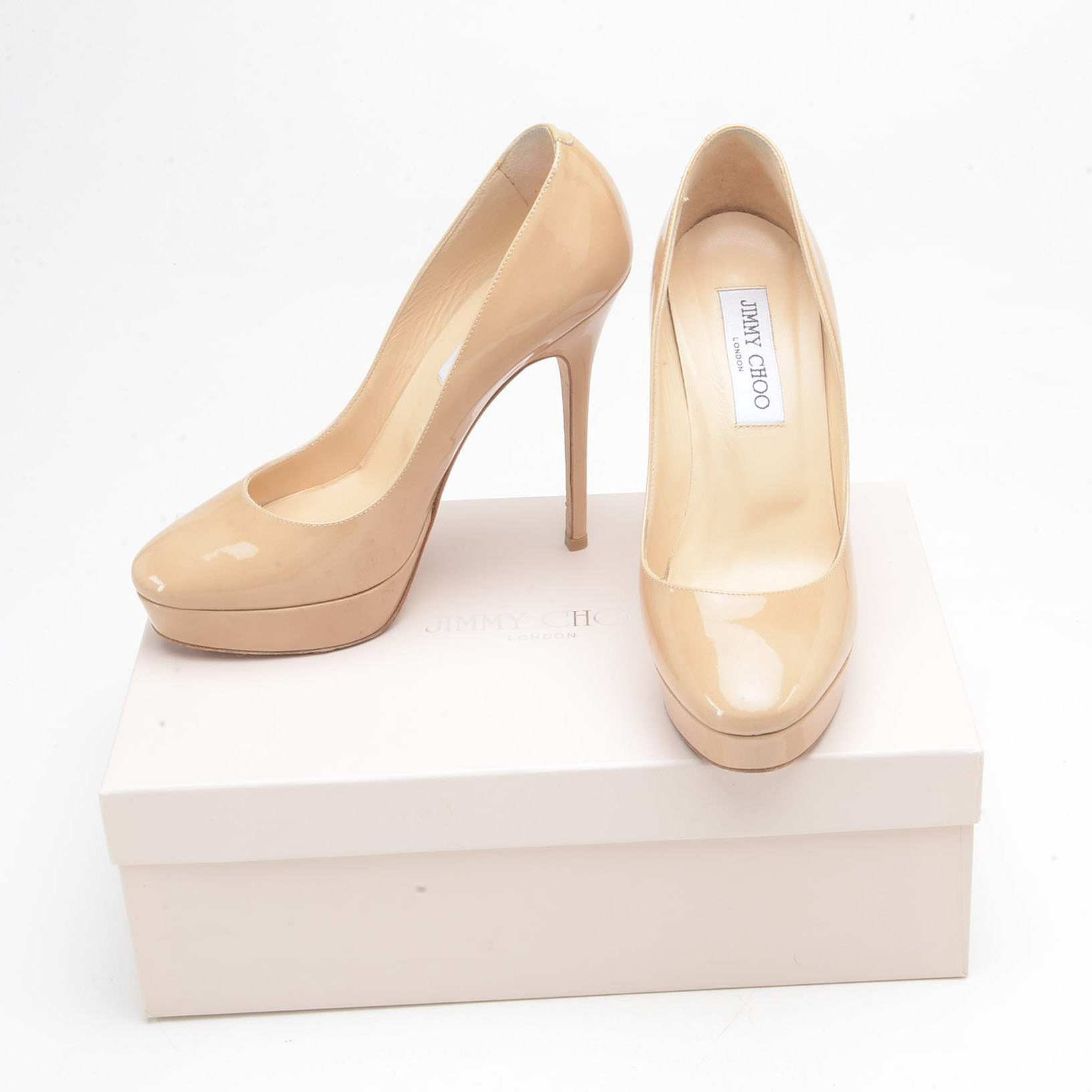 Jimmy Choo Cosmic Patent Leather Platform Pumps