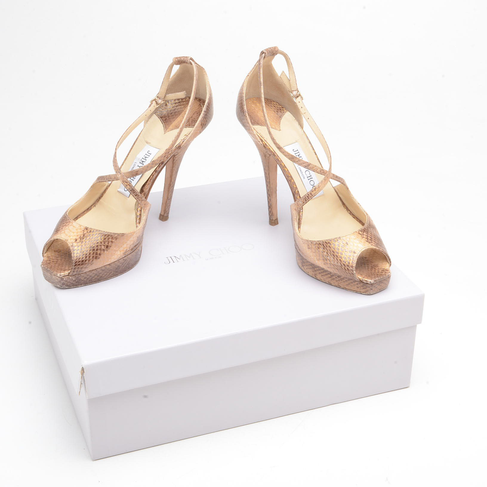 Jimmy Choo Snakeskin Sandals