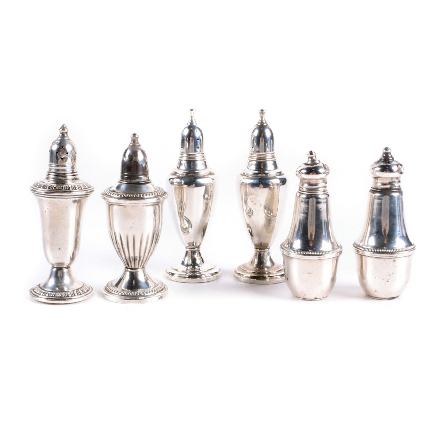 Duchin Creation, Empire and Schweitzer Weighted Sterling Silver Shakers