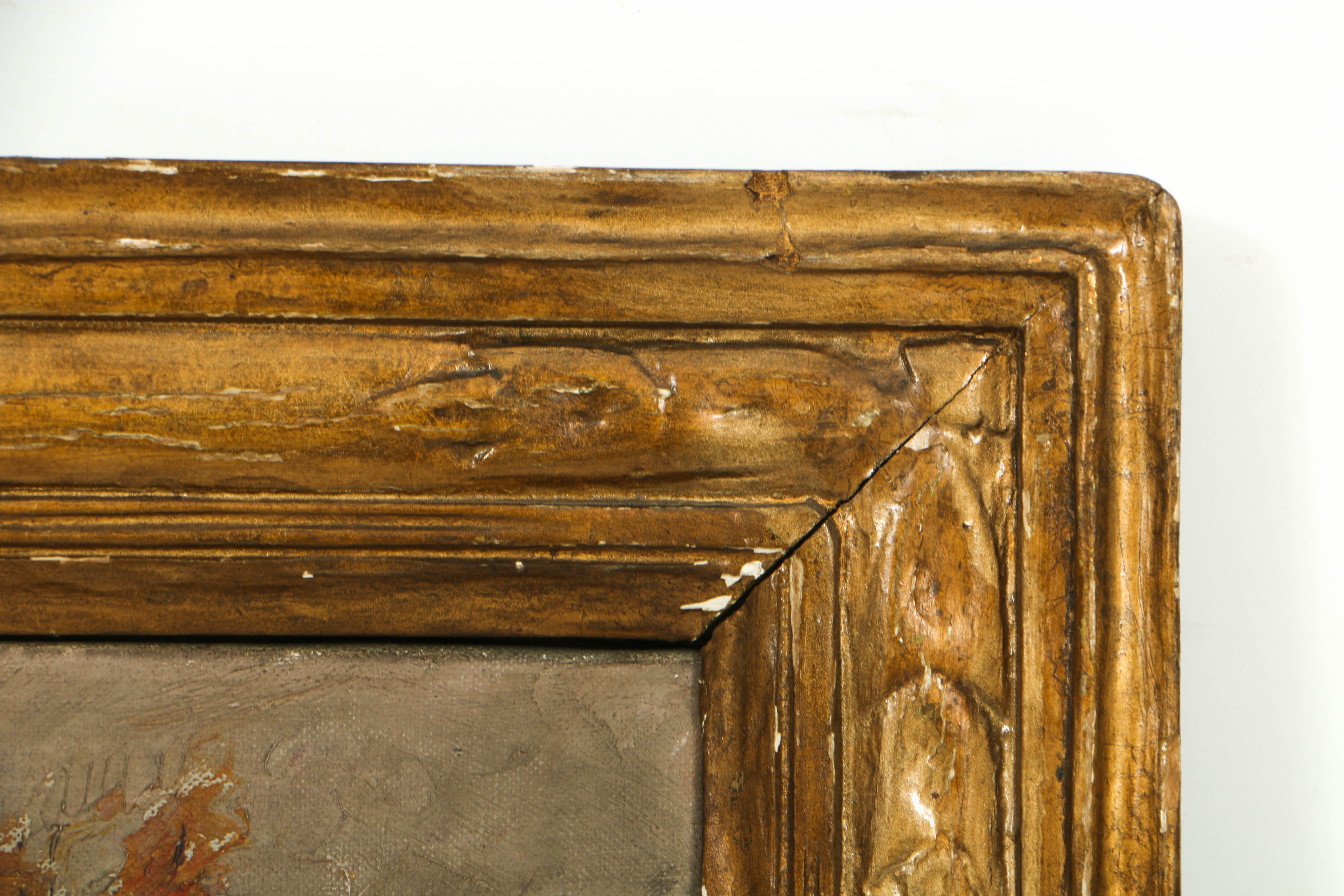 George Herbert Baker Oil Painting on Canvas Autumnal Landscape