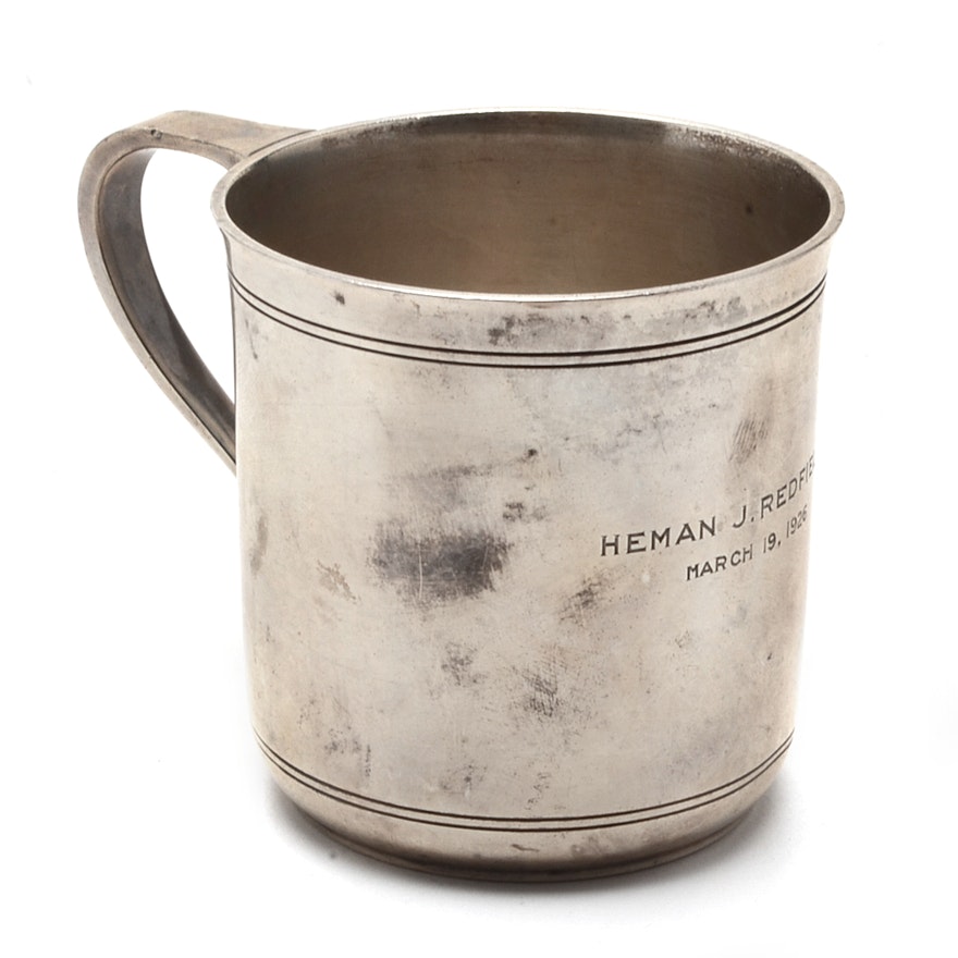Vintage Tiffany & Co. Sterling Silver Cup with 1926 Inscription